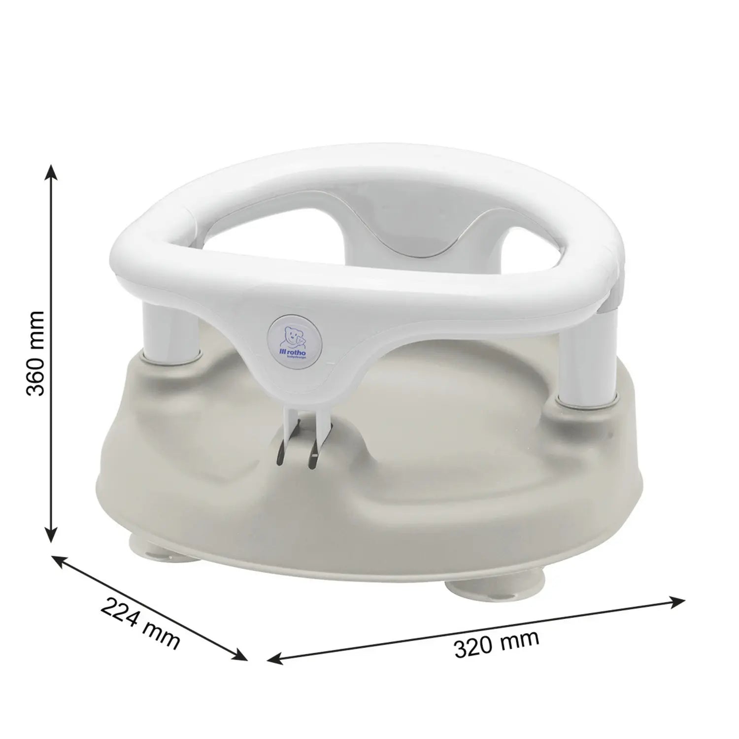 B-Ware Rotho Babydesign Badesitz Badewannensitz Tilo Cappuccino Baby Sitzhilfe Kinder - 7610859276100