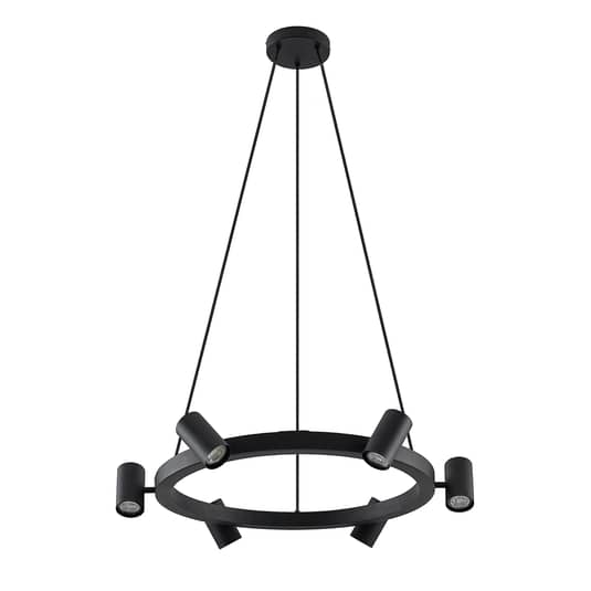 Lindby Savoli Hängeleuchte Deckenlampe Deckenlampe Pendelleuchte GU10 schwarz