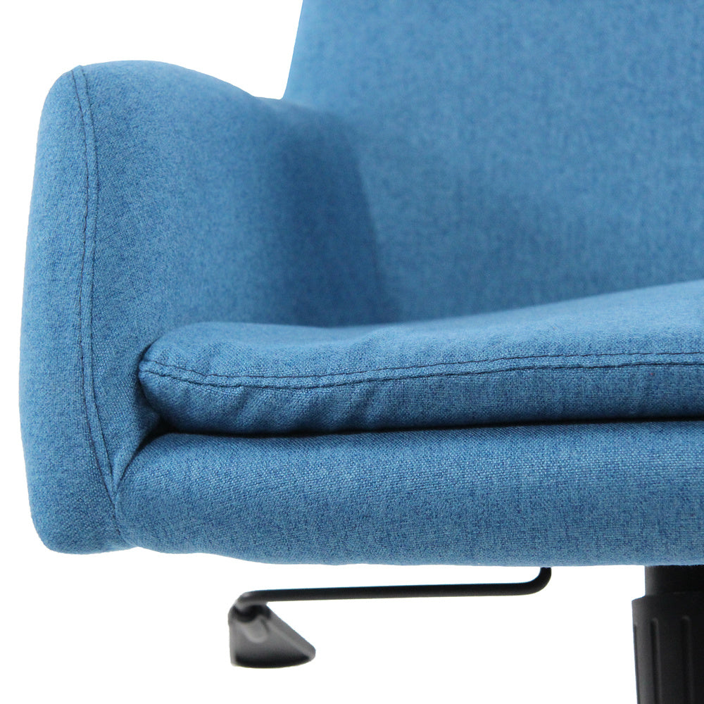 hjh OFFICE Bürostuhl Drehstuhl Stuhl SHAKE 400 Stoff Stoffsessel Blau - 4251084670870