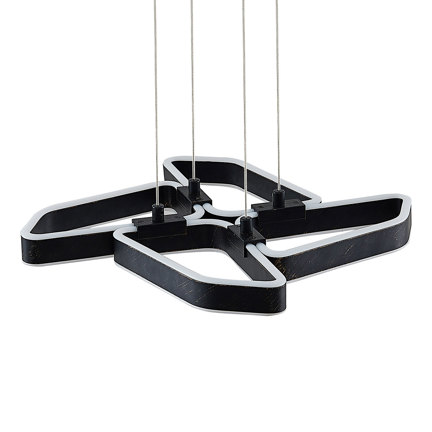 Lucande Quinn Led Hängeleuchte Hängeleuchte Deckenlampe Designlampe Schwarz Matt B-Ware - 4251911710960