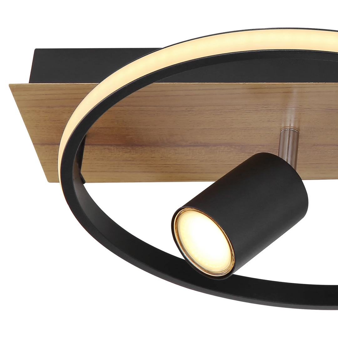 Globo Led Deckenleuchte Danny Deckenlampe Deckenlicht Leuchte Holzplatte Dimmbar B-Ware - 9007371437696