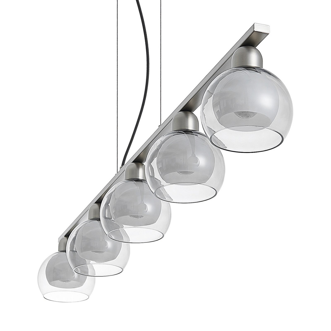 Lucande Kaiya Hängeleuchte Glas fünfflammig Deckenlampe Deckenleuchte Lampe Spot