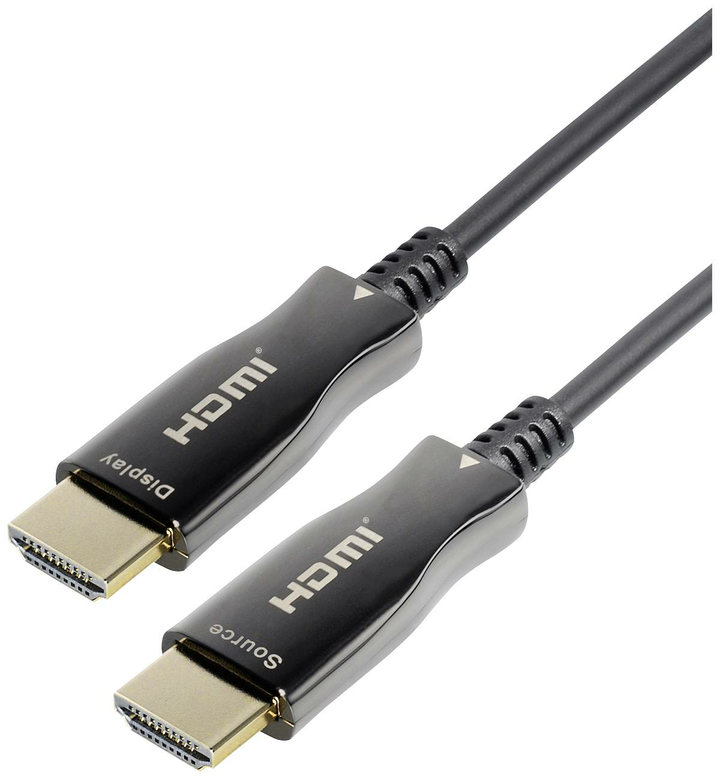 Maxtrack HDMI Anschlusskabel HDMI-Kabel HDMI-A Stecker 15m Schwarz Ultra HD 4k