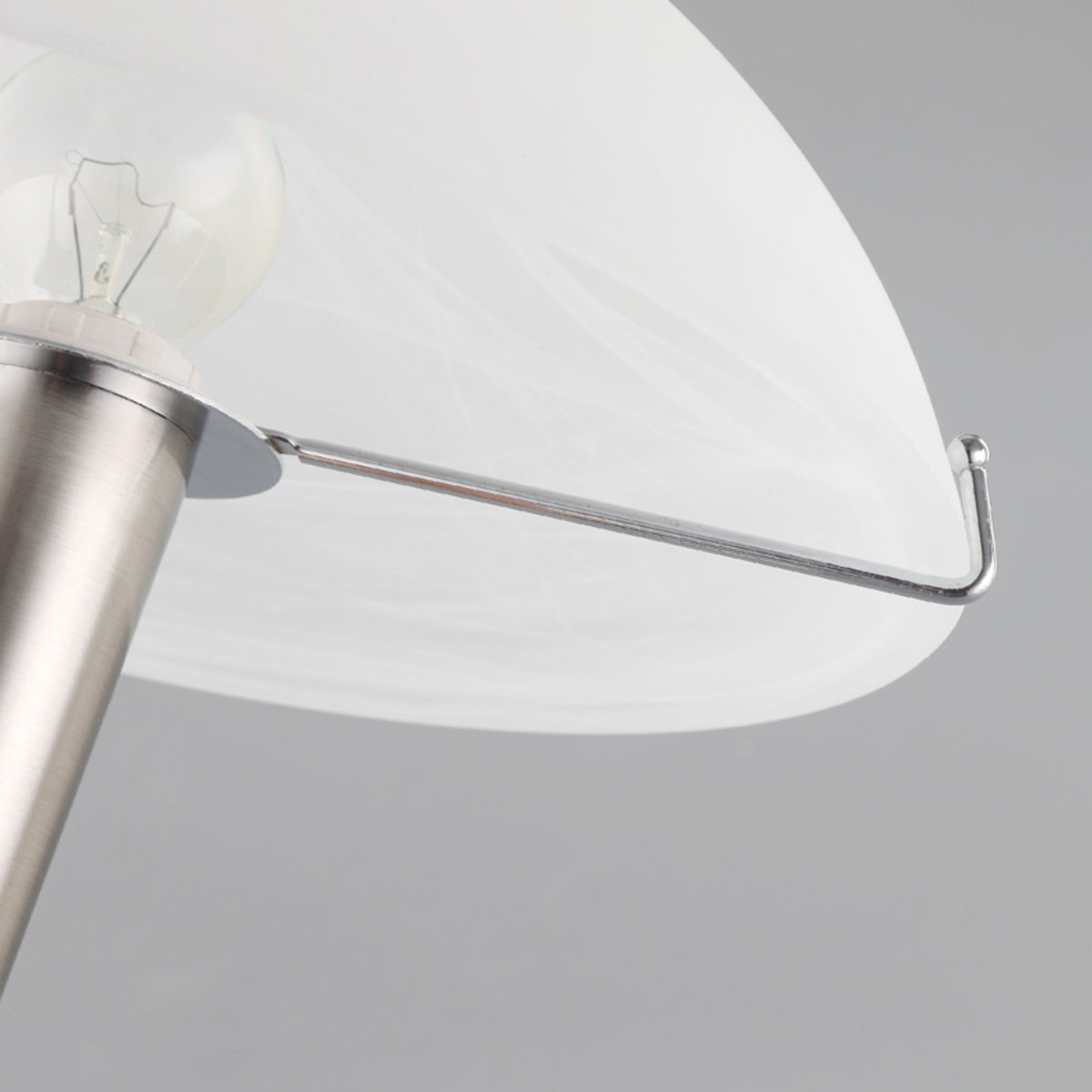 Lindby Tischlampe Viola mit Touchschalter nickel matt Schreibtischleuchte E14 - 4251096516838