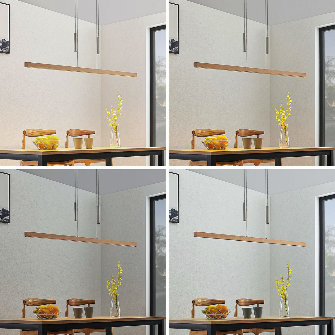 Lucande Led Holz Balkenpendelleuchte Tamlin Pendelleuchte Hängeleuchte Lampe 738 B-Ware - 4251096562507
