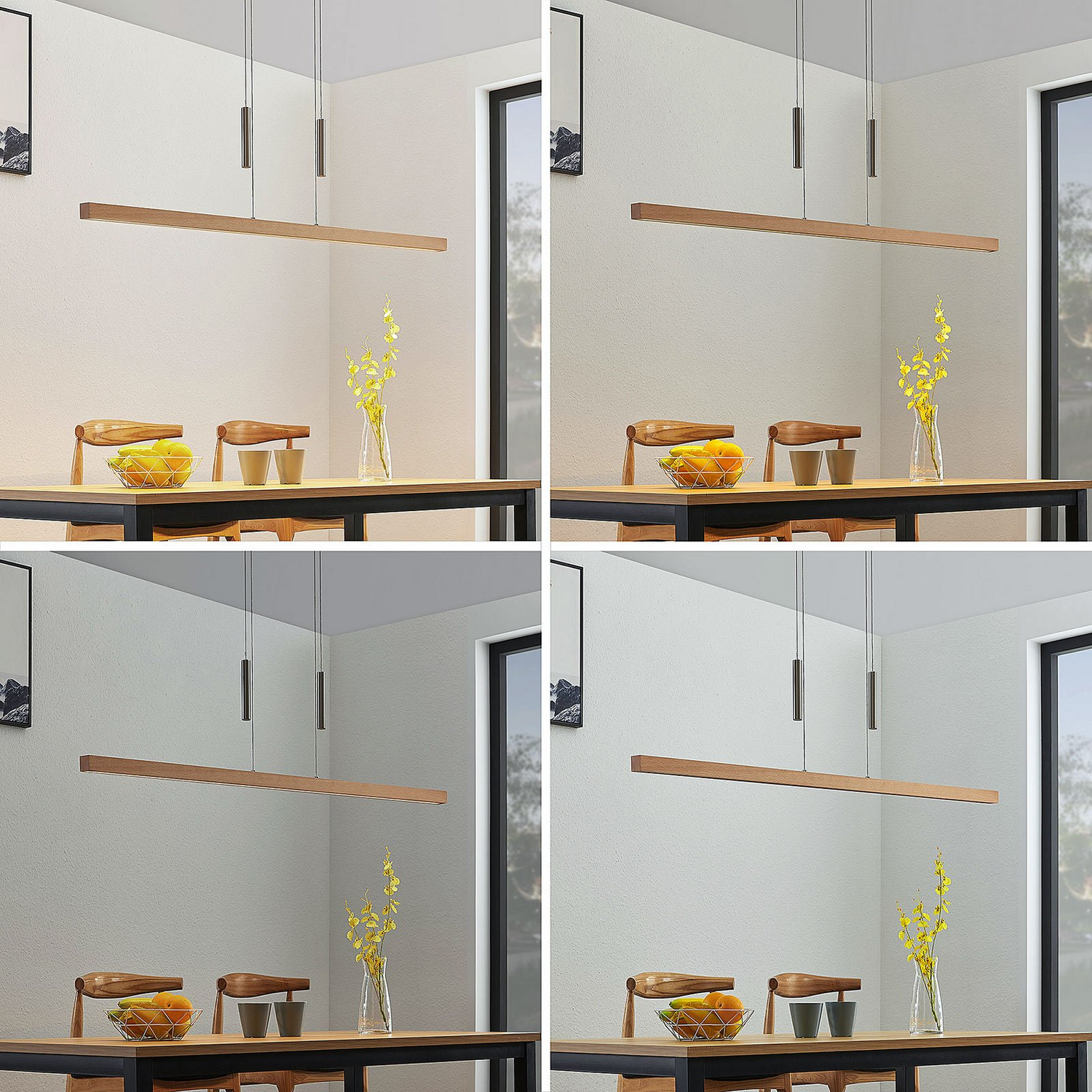 Lucande Led Holz Balkenpendelleuchte Tamlin Pendelleuchte Hängeleuchte Lampe 738 B-Ware - 4251096562507