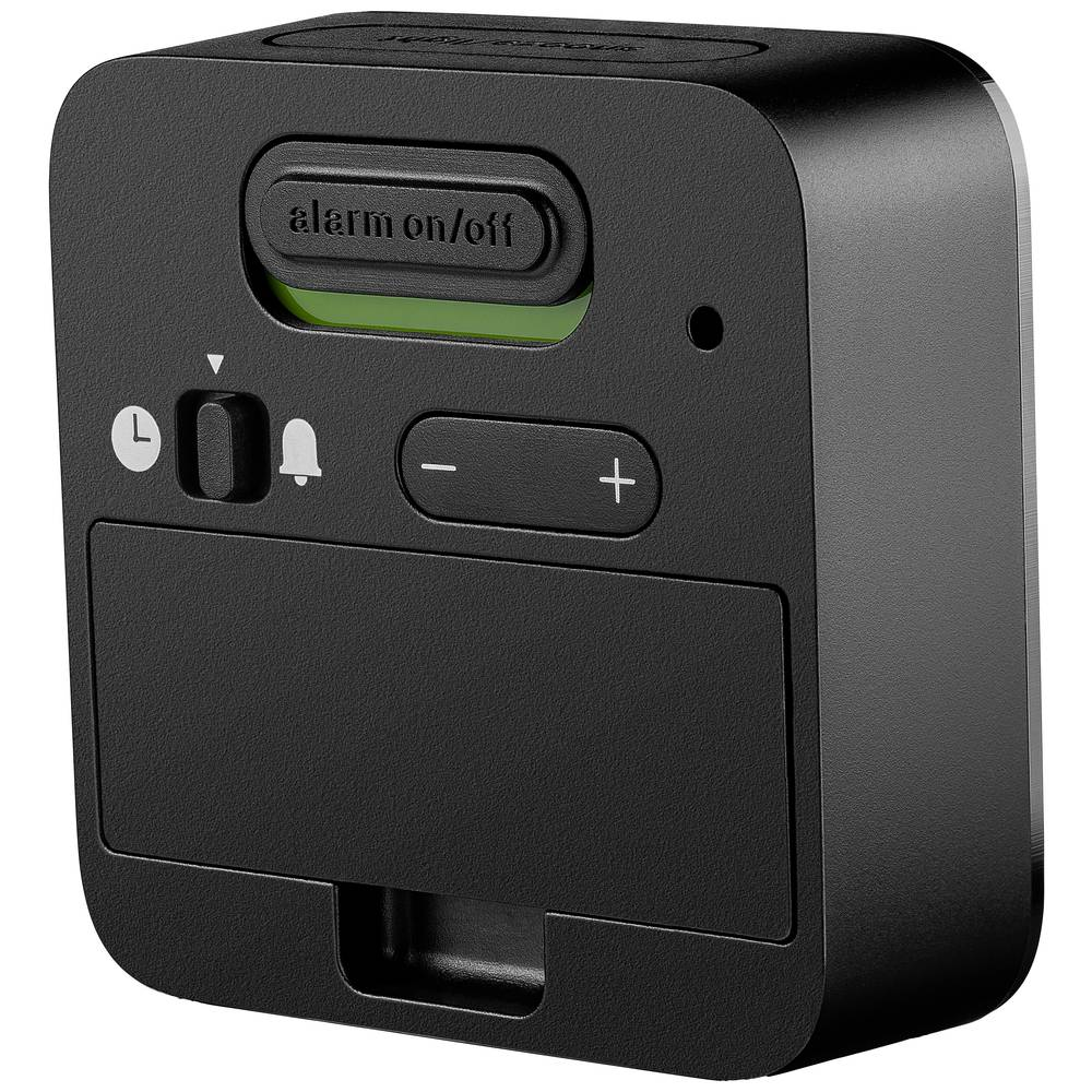 Réveil radio-piloté Braun BC08 B DCF, horloge numérique, affichage négatif, produit de seconde main.