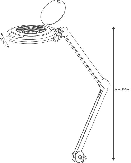 B-Ware Toolcraft To 7173471 Led Lupenleuchte Lupe Arbeitsleuchte Lampe 3x Zoom Eek: 952
