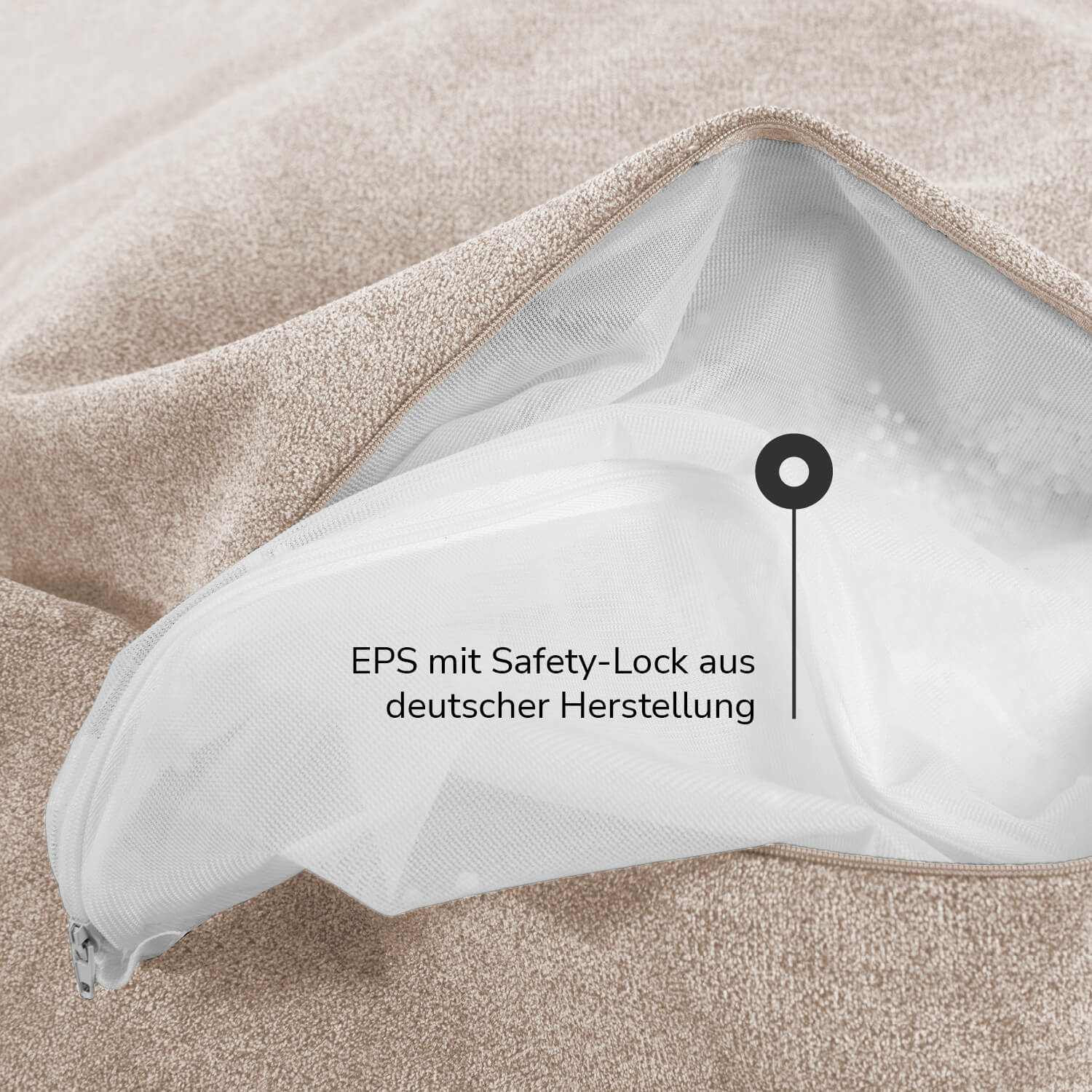 B-Ware Mokebo Pouf, Hocker O. Bodenkissen 60x40cm 'Der Ruhepouf' Sitzhocker Rund & F532