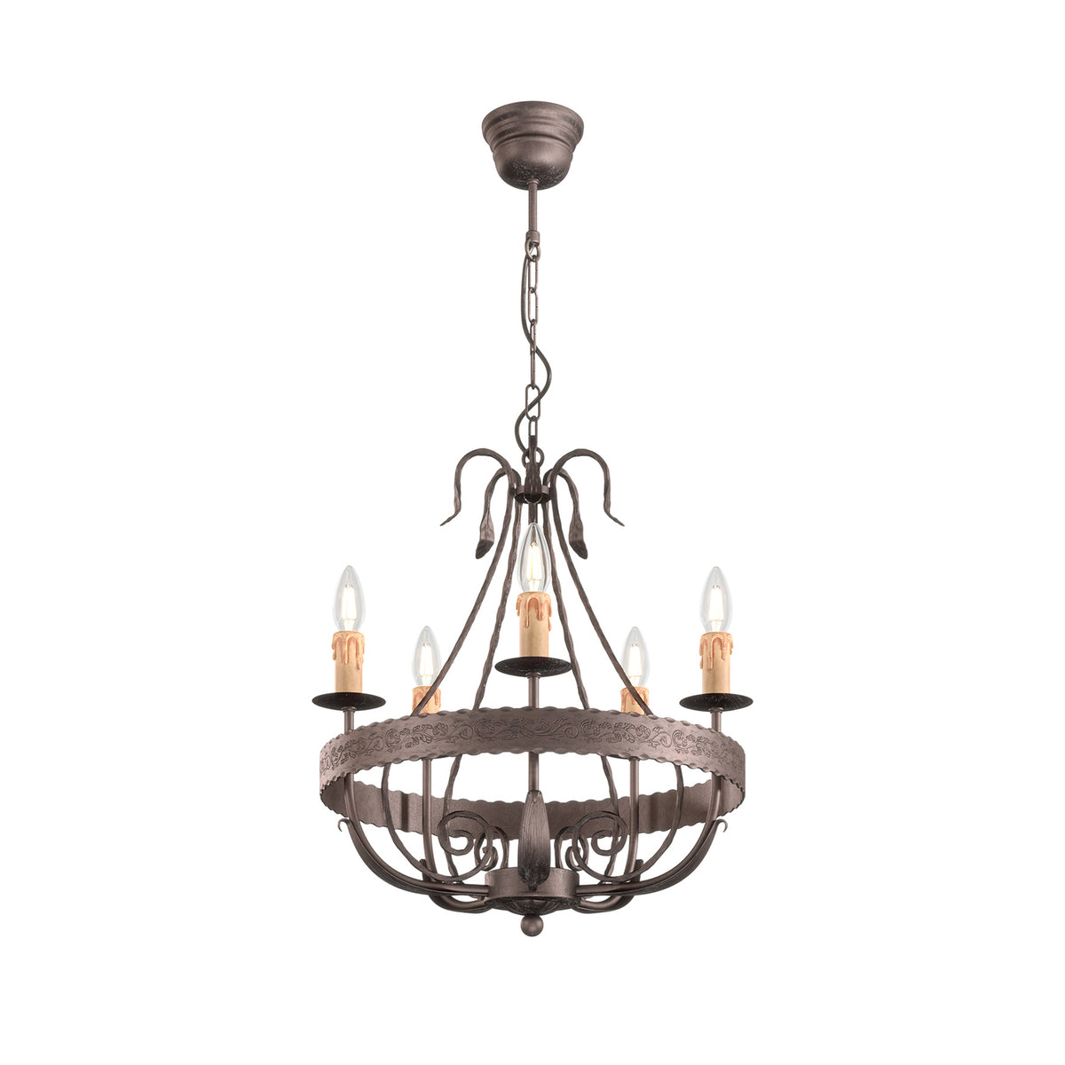 Kronleuchter Loara fünfflammig Leuchte Lampe Kronlampe Deckenlampe Deckenleuchte - 5907812627461