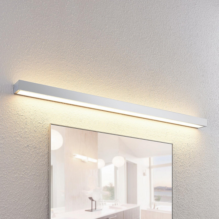 Lindby Layan LED-Bad-Wandleuchte Wandleuchte Lampe Badezimmerlampe chrom 120 cm