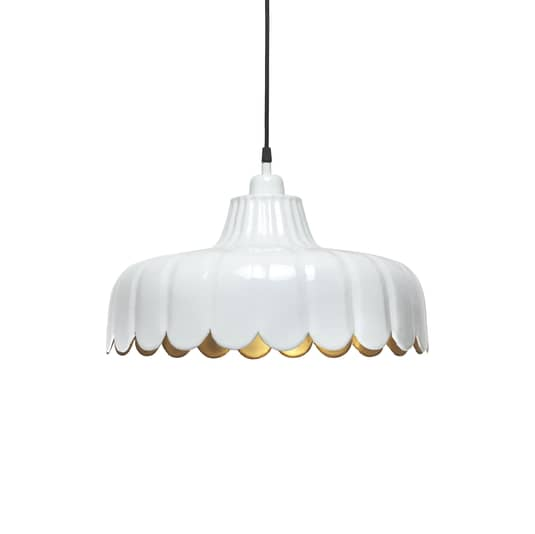 B-Ware Pr Home Wells Pendellampe Hängelampe Leuchte Lampe Licht Hängeleuchte Gold Weiß