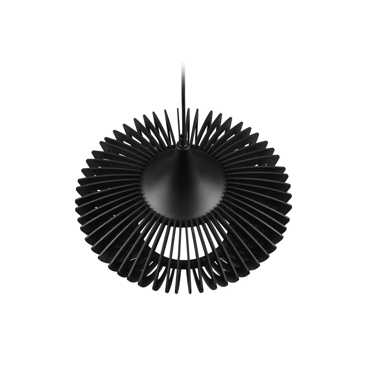 B-Ware Trio Lighting Hängelampe Colino Aus Holzlamellen Schwarz Deckenlampe Lampe Spot - 4017807540246