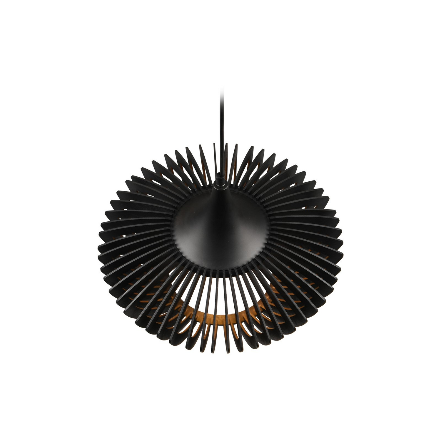 B-Ware Trio Lighting Hängelampe Colino Aus Holzlamellen Schwarz Deckenlampe Lampe Spot - 4017807540246