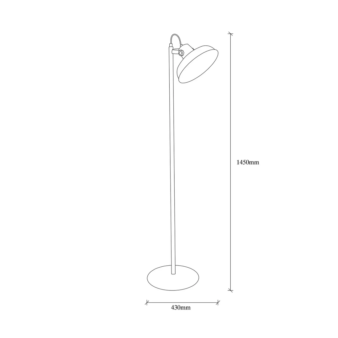 Stehleuchte Lik 4036 Schirm neigbar schwarz/gold Stehlampe Lampe Leucht E27 Spot