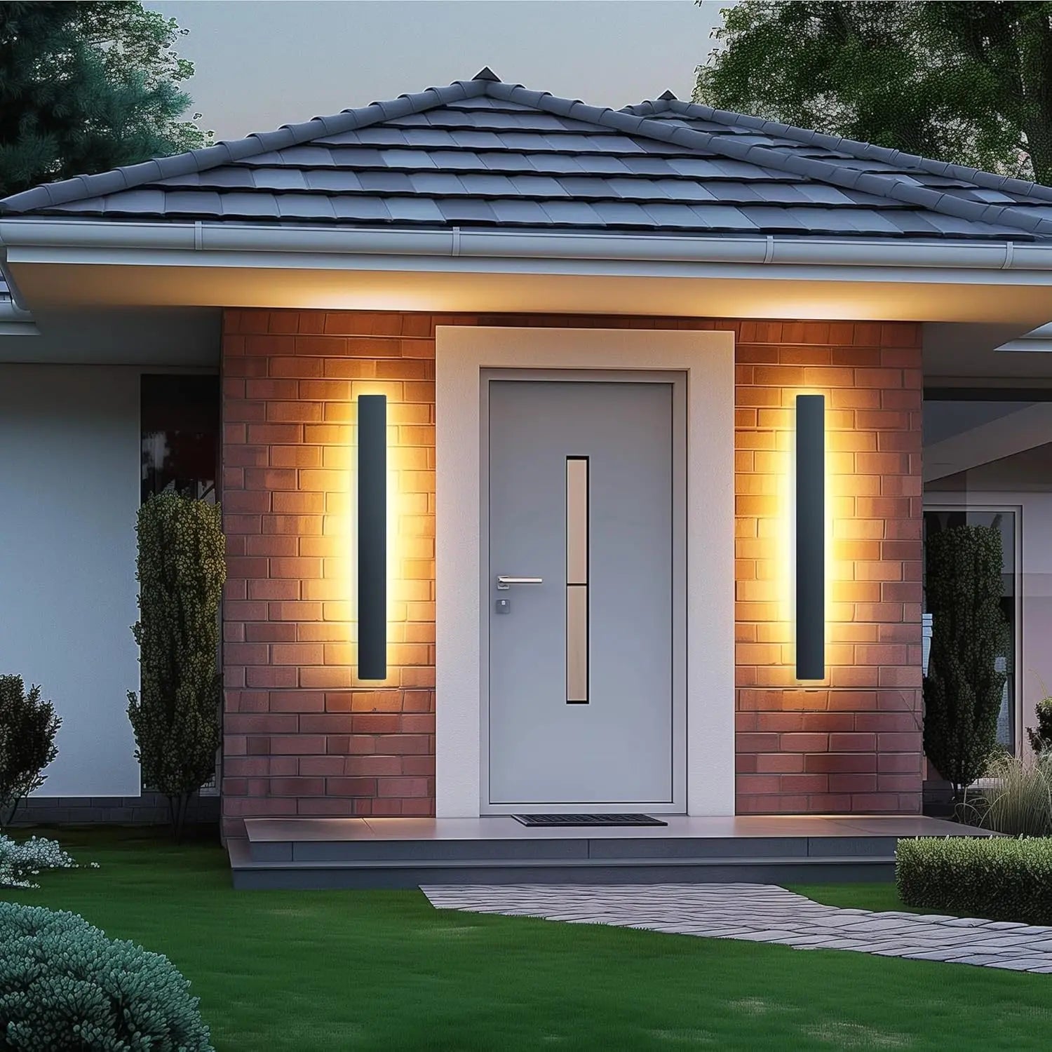 B-Ware Gsaldy Wandleuchte Wandlampe Außenleuchte Led Schwarz Metall 100 Cm Siehe Text - 788081217530