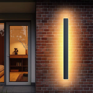 B-Ware Gsaldy Wandleuchte Wandlampe Außenleuchte Led Schwarz Metall 100 Cm Siehe Text