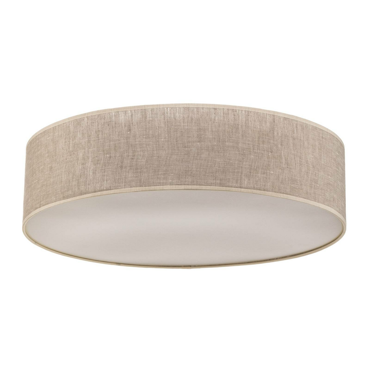 Eko Light Deckenleuchte Leano Hängeleuchte Lampe Leuchte E27 Grau Rund Leinen B-Ware