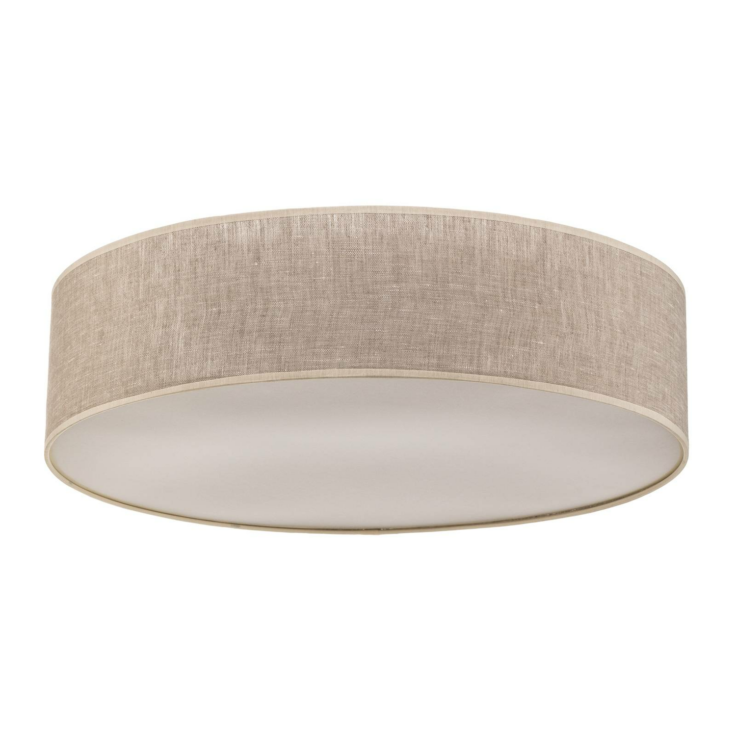B-Ware Eko Light Deckenleuchte Leano Hängeleuchte Lampe Leuchte E27 Grau Rund Leinen140