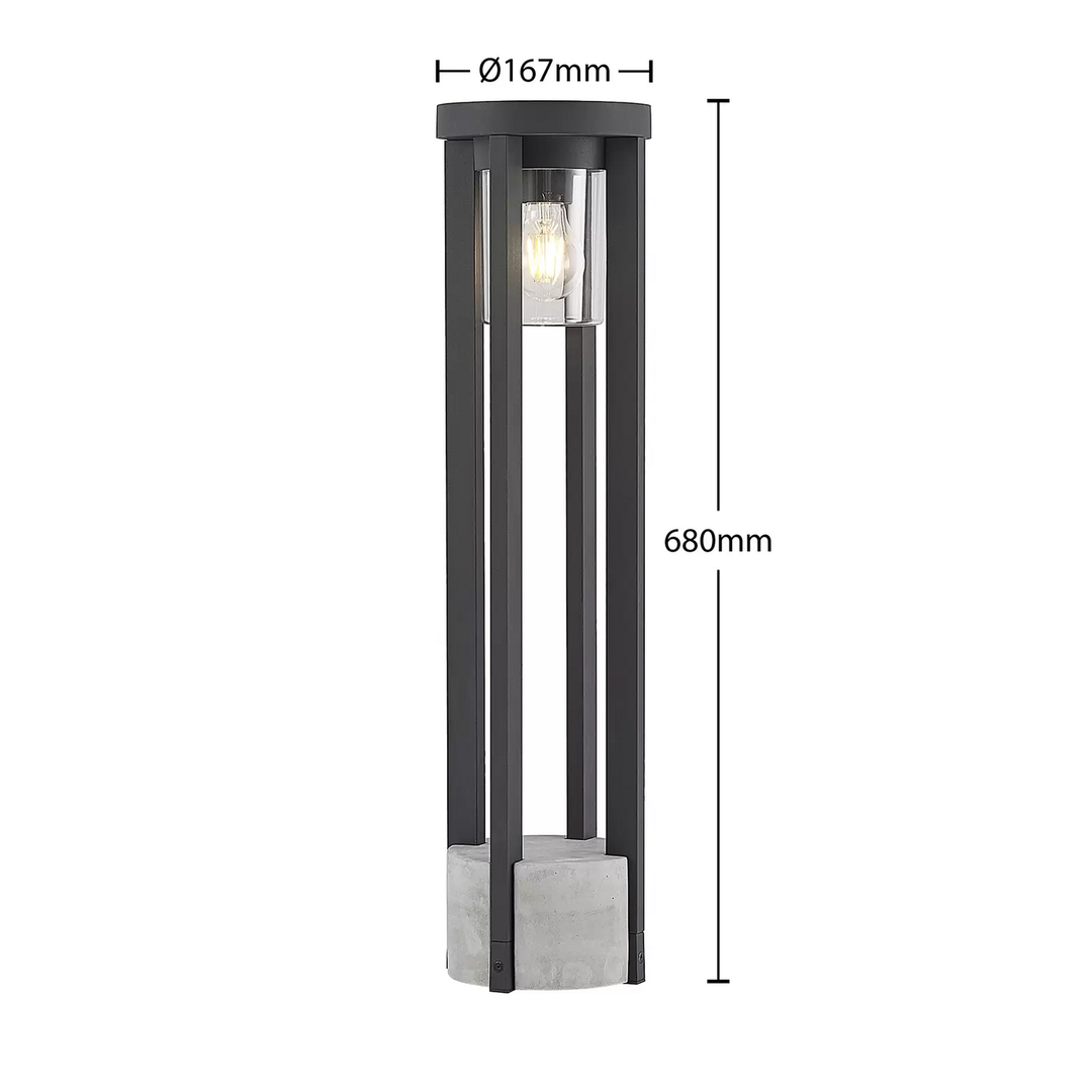 Lucande Overa Wegeleuchte Wegelampe Lampe Außenlampe Sockelleuchte Leuchte E27   B-Ware