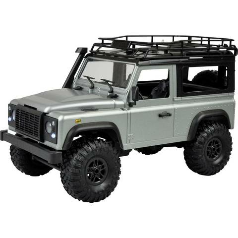 B-Ware Amewi D90 X12 Scale Crawler Geländewagen Modellauto Jeep Modell Auto 1:12 Silber