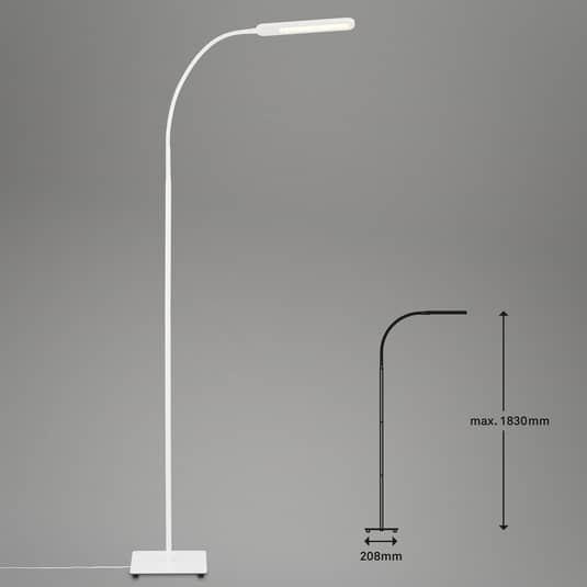 B-Ware Briloner Stehleuchte Standlampe Led Servo Dimmbar Cct Weiß Touchdimmer