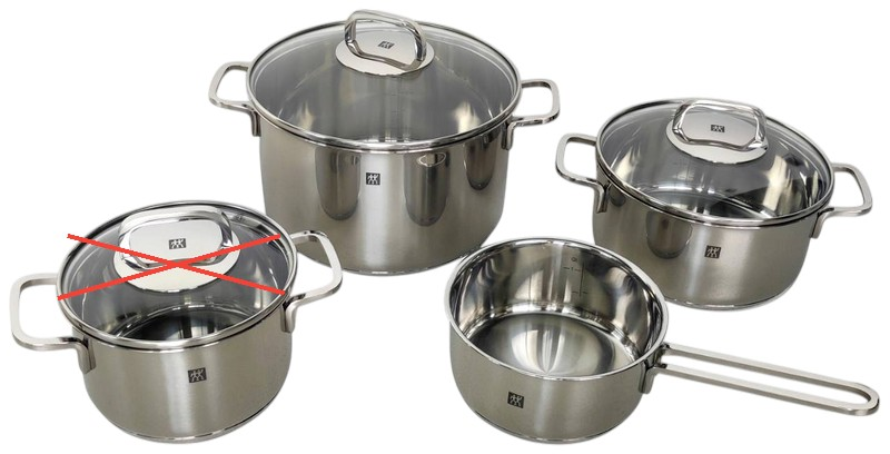 B-Ware Zwilling 65060 003 0 Quadro 4teiliges Topf Set Kochtöpfe Siehe Text/Foto - 4009839319495