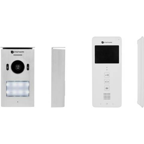 Smartwares Dic 22122 Video Türsprechanlage Funk Komplett Set Weiß Defektware D-Ware