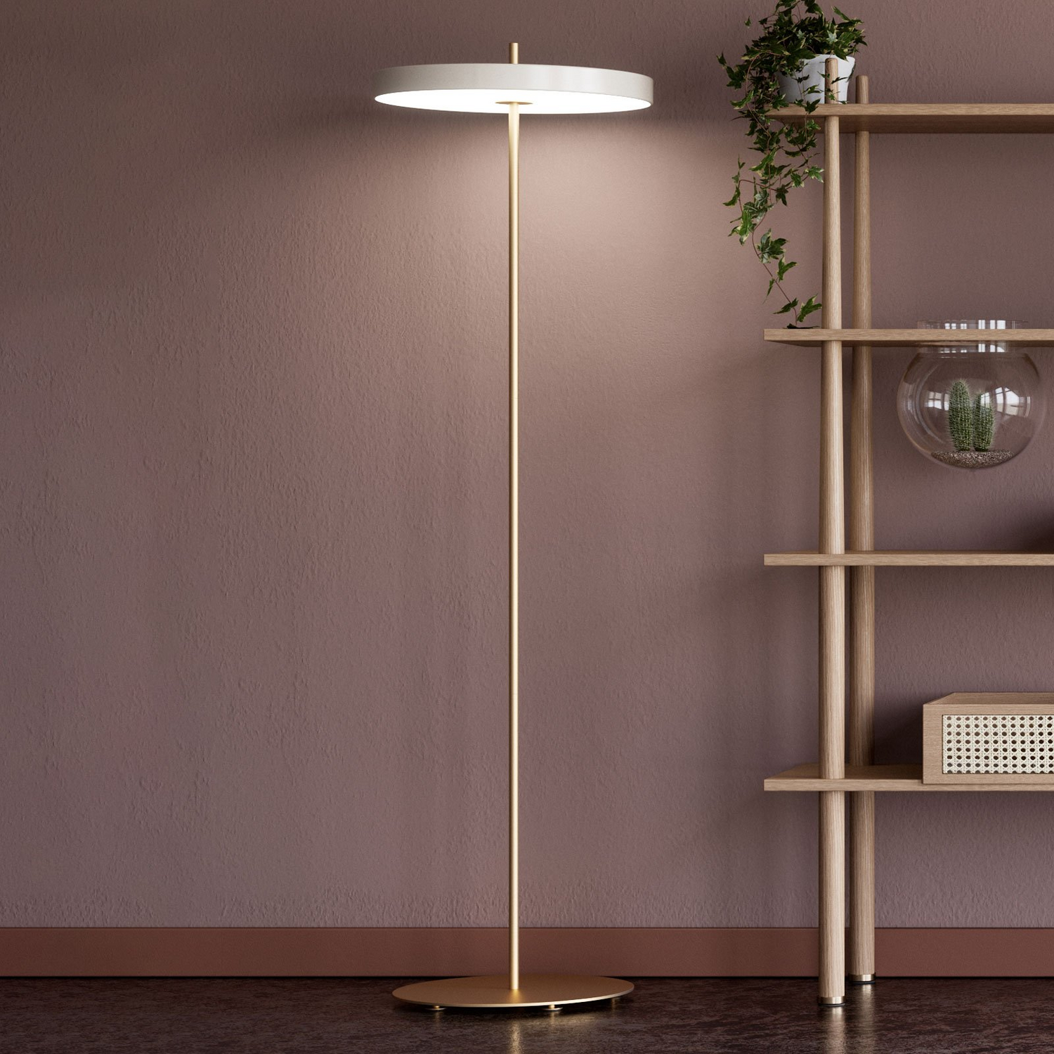B-Ware Umage Stehlampe Stehleuchte Asteria Floor Perlweiß Led Lampe Dimmer Wohnzim148
