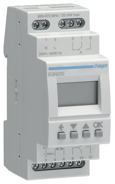 Hager EGN200 Hutschienen-Zeitschaltuhr analog Hutschienen-Montage Uhr Schaltuhr - 3250617579919