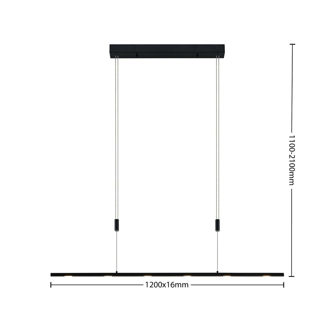 Lucande Stakato LED-Pendelleuchte Hängeleuchte Deckenlampe 6flammig 120cm l905