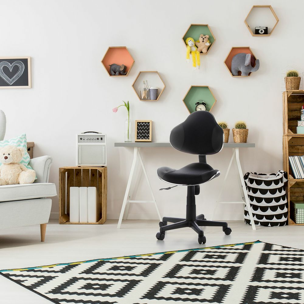 B-Ware Hjh Office Kiddy Gti 2 Kinderdrehstuhl Grau Schwarz Kinder Drehstuhl Stuhl Büro