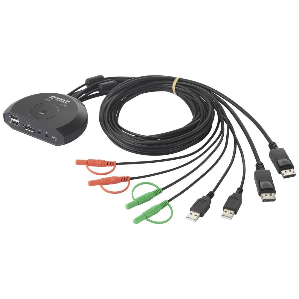 Spea Ka Professional Sp Kvm 220 2 Port Kvm Umschalter Display Port B-Ware - 4064161207575