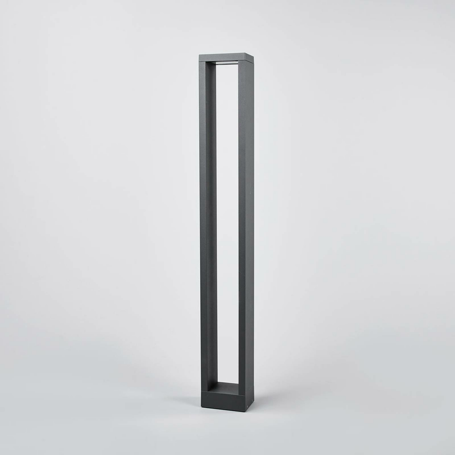 B-Ware Lucande Eckige Led Pollerleuchte Jupp Wegeleuchte Wegelampe Leuchte 90 Cm Grau