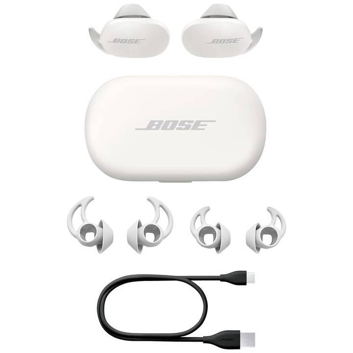 Bose QuietComfort White Sport In Ear Kopfhörer Bluetooth Weiß Touch-Steuerung