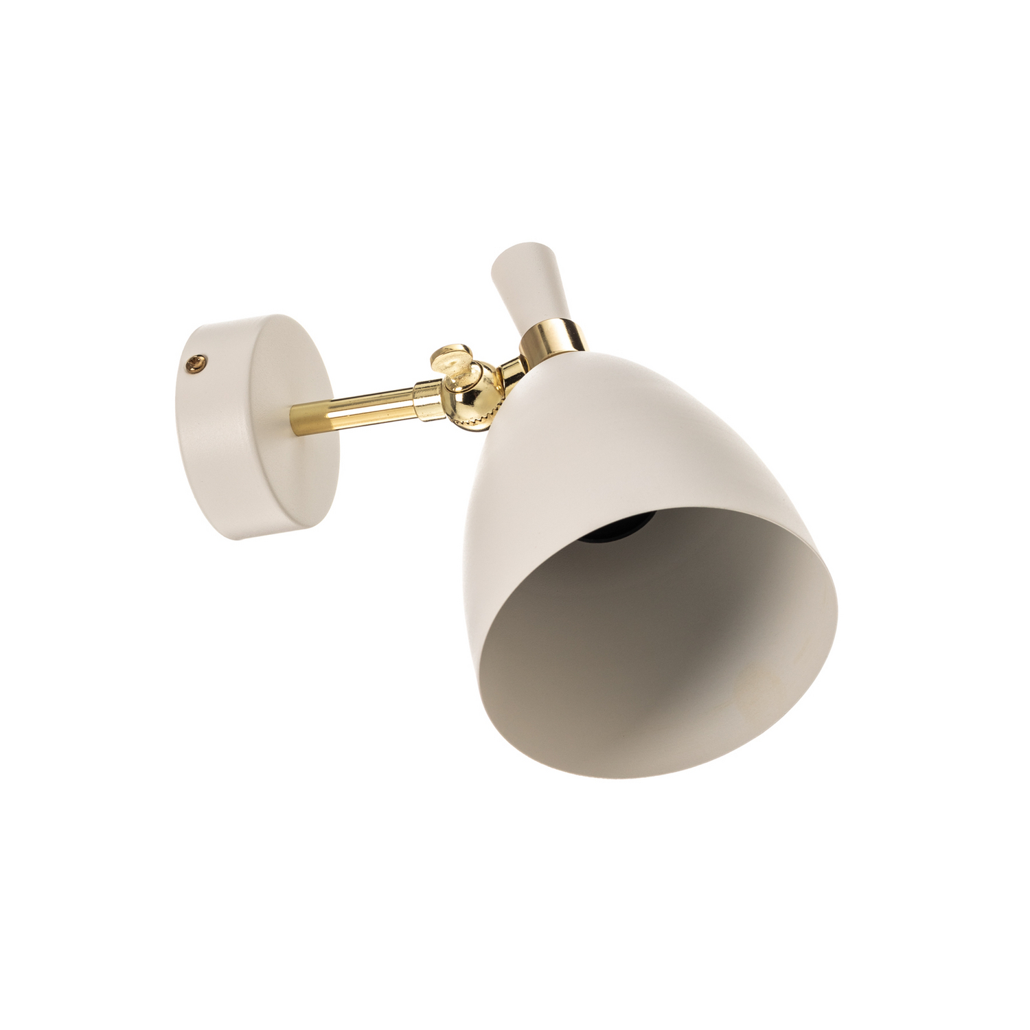 B-Ware Wandleuchte Cyntia Schwenkbar Weiß Messing Wandlampe Lampe Leuchte Spot Licht