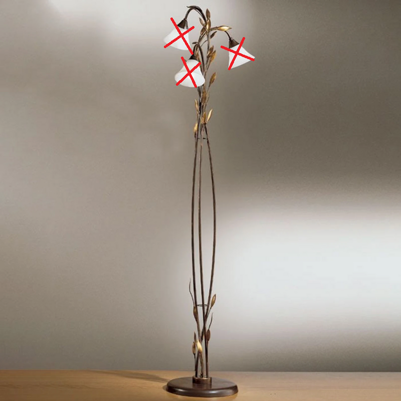 Kögl Stehleuchte Campana 3 Flammig Stehlampe Lampe Leuchte Spot Siehe Text/Foto B-Ware