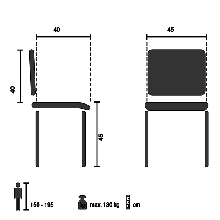 Hjh Office Besucherstuhl Konferenzstuhl Stapelstuhl T36 Vi Kunststoff 6 Stück B-Ware