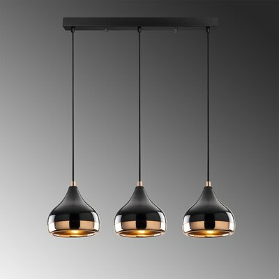 Glam Hb Folse Tropfen Pendelleuchte Deckenleuchte Deckenlampe 3 Flammig Schwarz B-Ware