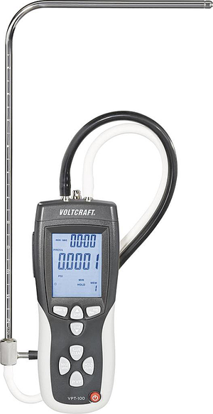 Anémomètre Voltcraft VPT-100, plage de mesure de pression : ±5000 Pa (5 à 80 m/s)