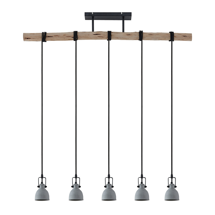 Lindby Amilia Hängeleuchte Deckenlampe Pendelleuchte GU10 mit Betonschirmen 5-fl