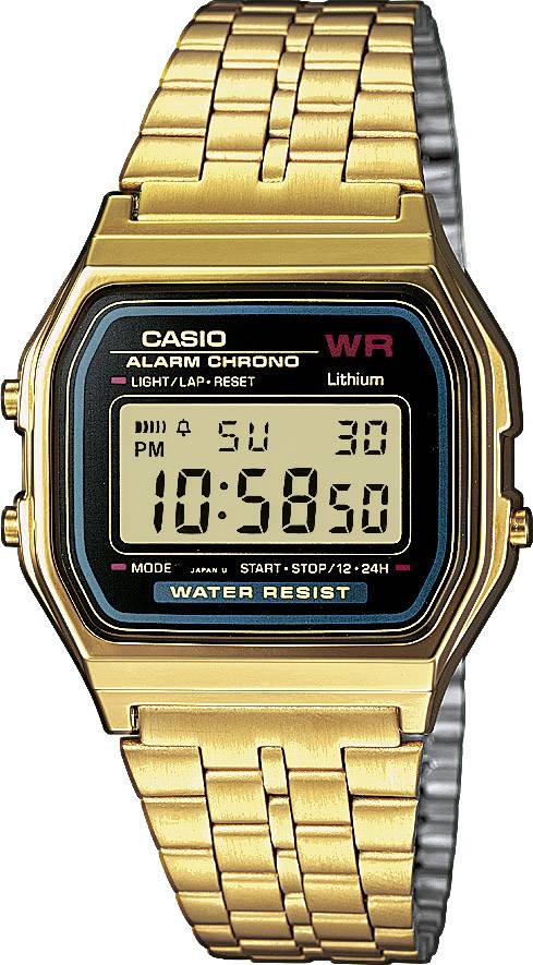 Casio Quarz Armbanduhr A159WGEA-1EF Herrenuhr Uhr Digitaluhr Beleuchtung Gold - 4971850946540