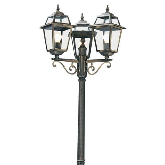Searchlight Mastleuchte New Orleans Außenlampe Laterne Lampe Leuchte 3 Falmmig   B-Ware - 5013874309921