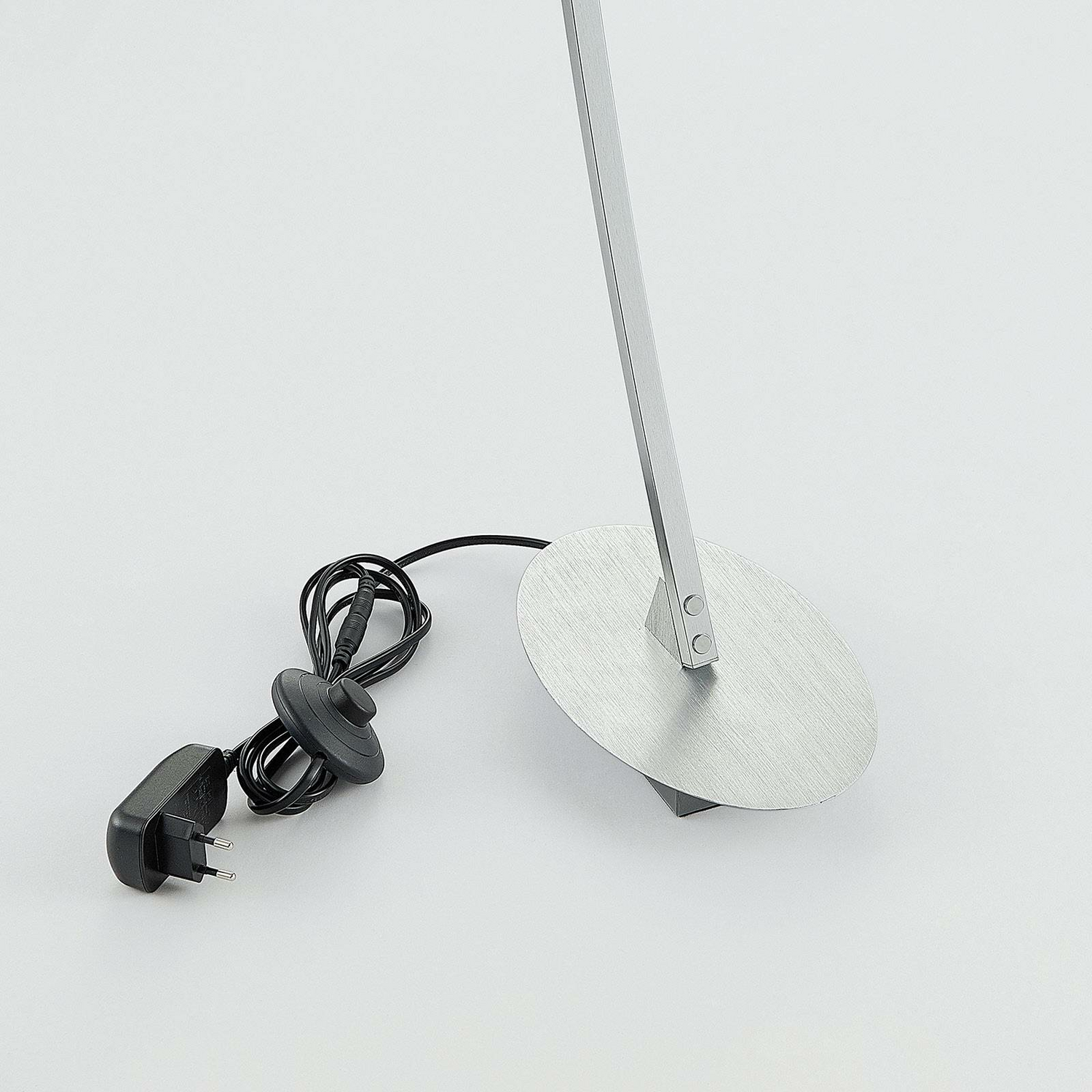 Lampadaire arqué LED Lindby, lampadaire Nalevi, éclairage LED argenté gebürs463 