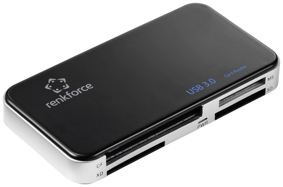 Renkforce RF-PCR-350 Externer Speicherkartenleser USB 3.0 Schwarz Speicherkarten