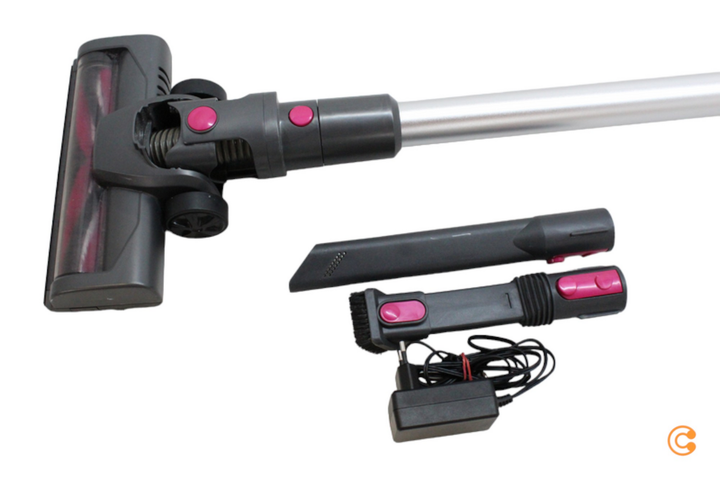 MAXXMEE Akku-Zyklon-Staubsauger LED Power Control Pro anthrazit pink