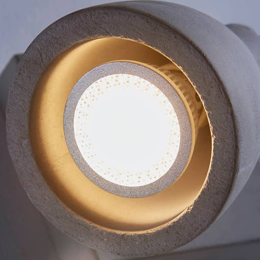 Lindby Beton-LED-Deckenlampe Deckenlampe Kadiga Hängelampe 3-flammig GU10 beton
