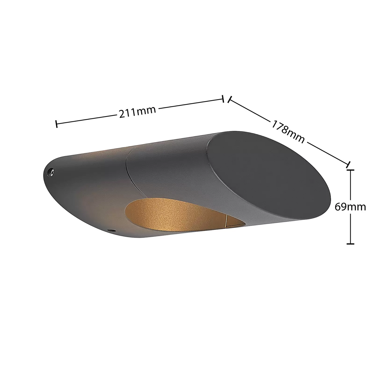 Applique murale extérieure LED Lucande Forama, lampe murale, luminaire, applique