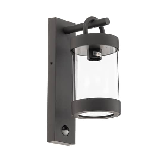 B-Ware Trio Lighting Sambesi Außenwandleuchte Wandleuchte Bewegungssensor E27 Anthrazit