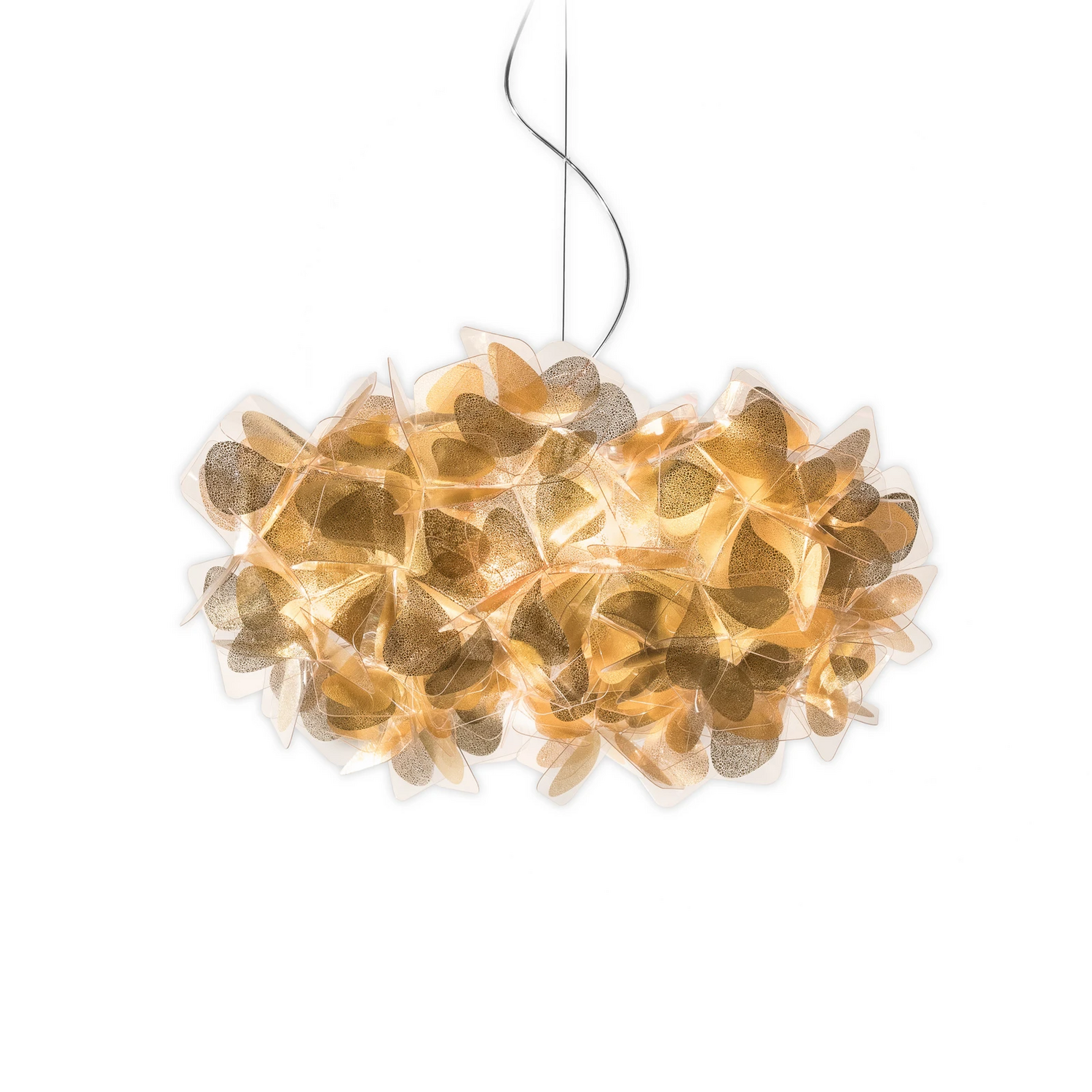 Slamp Hängeleuchte Clizia Mama Non Mama Hängelampe Deckenlampe ø53cm Gold/Klar B-Ware - 8024727096940
